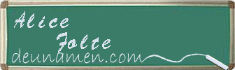 Alice Folte Visitenkarte